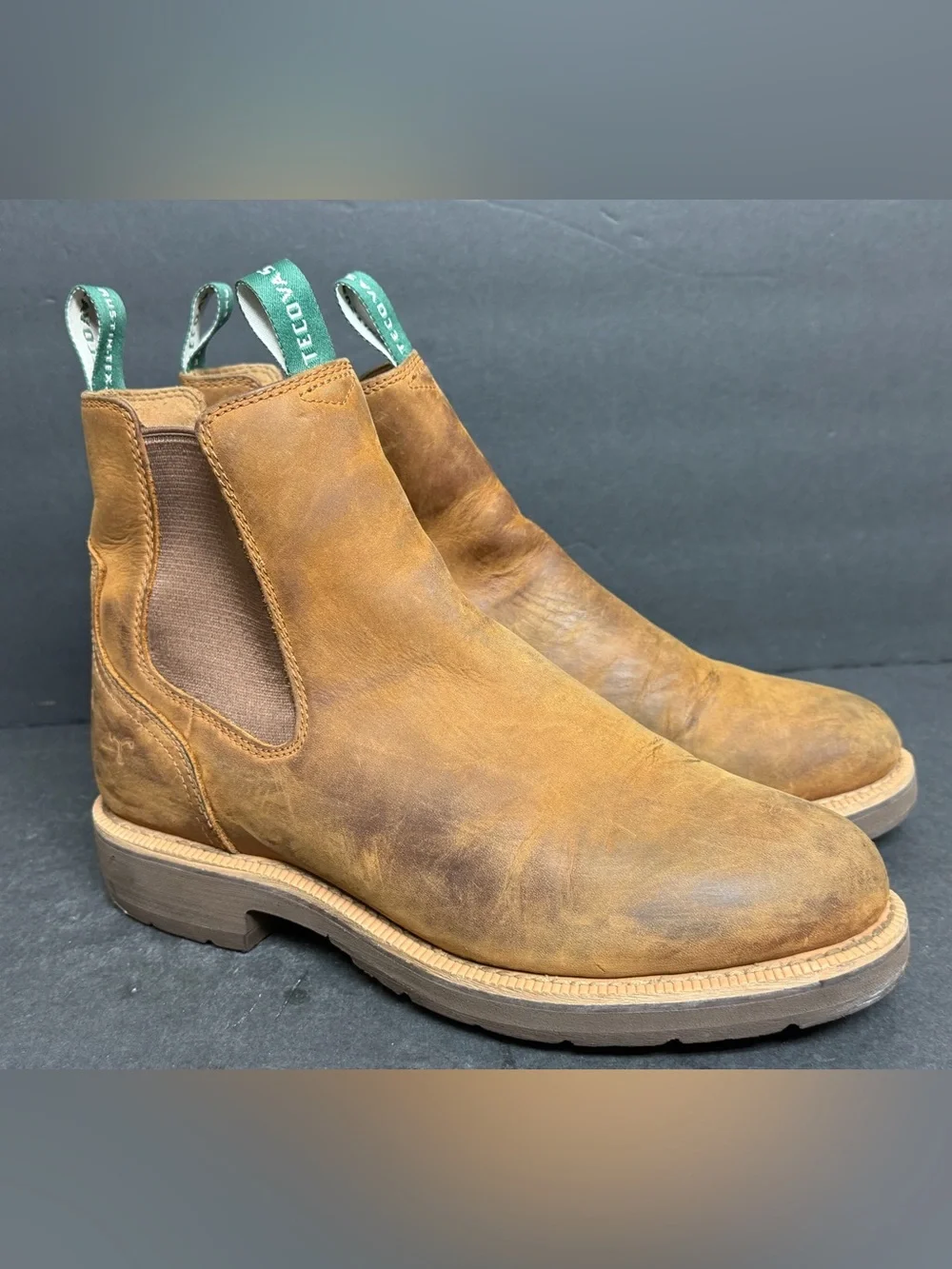 Tecovas Men's Rugged Chelsea Cowhide Boots, Style# M10080CSH, Size 10 D $265